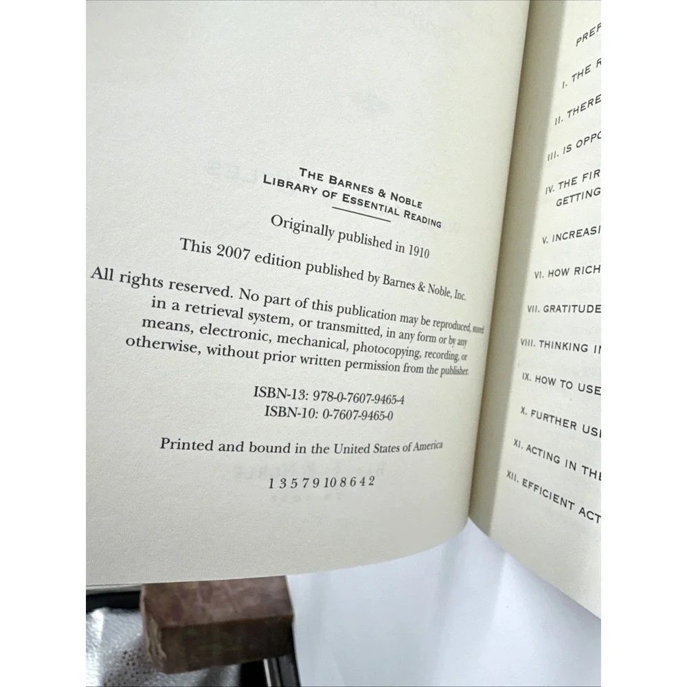 The Science of Getting Rich by Wallace D Wattles 2007 1st ed PB
